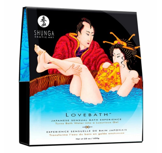 Zestaw do żelowej kąpieli - Shunga Lovebath Ocean Temptations 650g